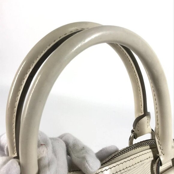LOUIS VUITTON M4229J Epi LockitPM Tote Bag Hand Bag Epi Leather Ivoire White - Picture 10 of 16